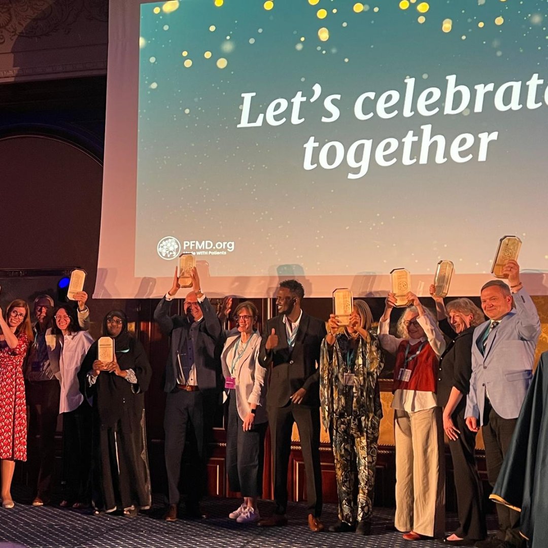 Parkinson's UK has been awarded for work in a partnership with @ucb_news and @parkinsondotorg, helping put the voices of people with Parkinson's at the centre of new treatment development. Read more about our work 👉🏽 bit.ly/3X9TTxv
