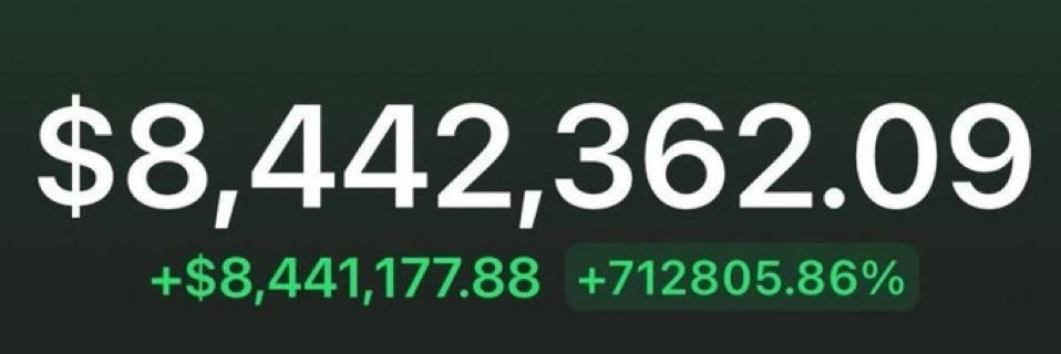 this wallet was 2 SOL 20 days ago. i've made much more than this but have already taken out some profits. half of the profits were on the stream, though some big gains unfortunately were not live. im trying my best. thank you for being around.