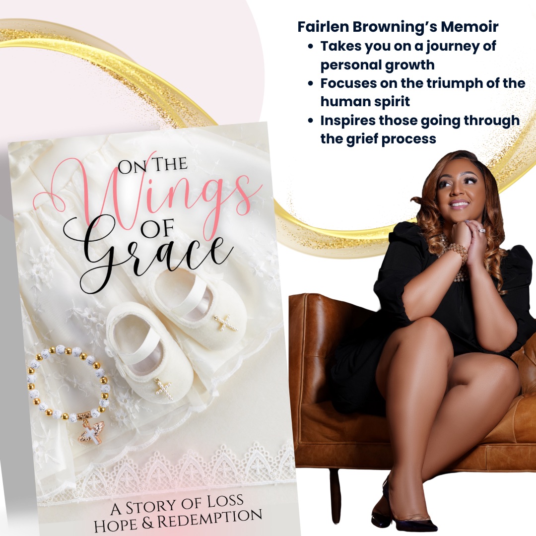 📖🚨New Book Alert ‼️ Check out, On the Wings of Grace: A Story of Loss, Hope and Redemption. This memoir takes you on the life journey of Fairlen Browning as she experiences personal growth and healing following a horrific tragedy. Buy the book! 🔗 fbrowningministries.com