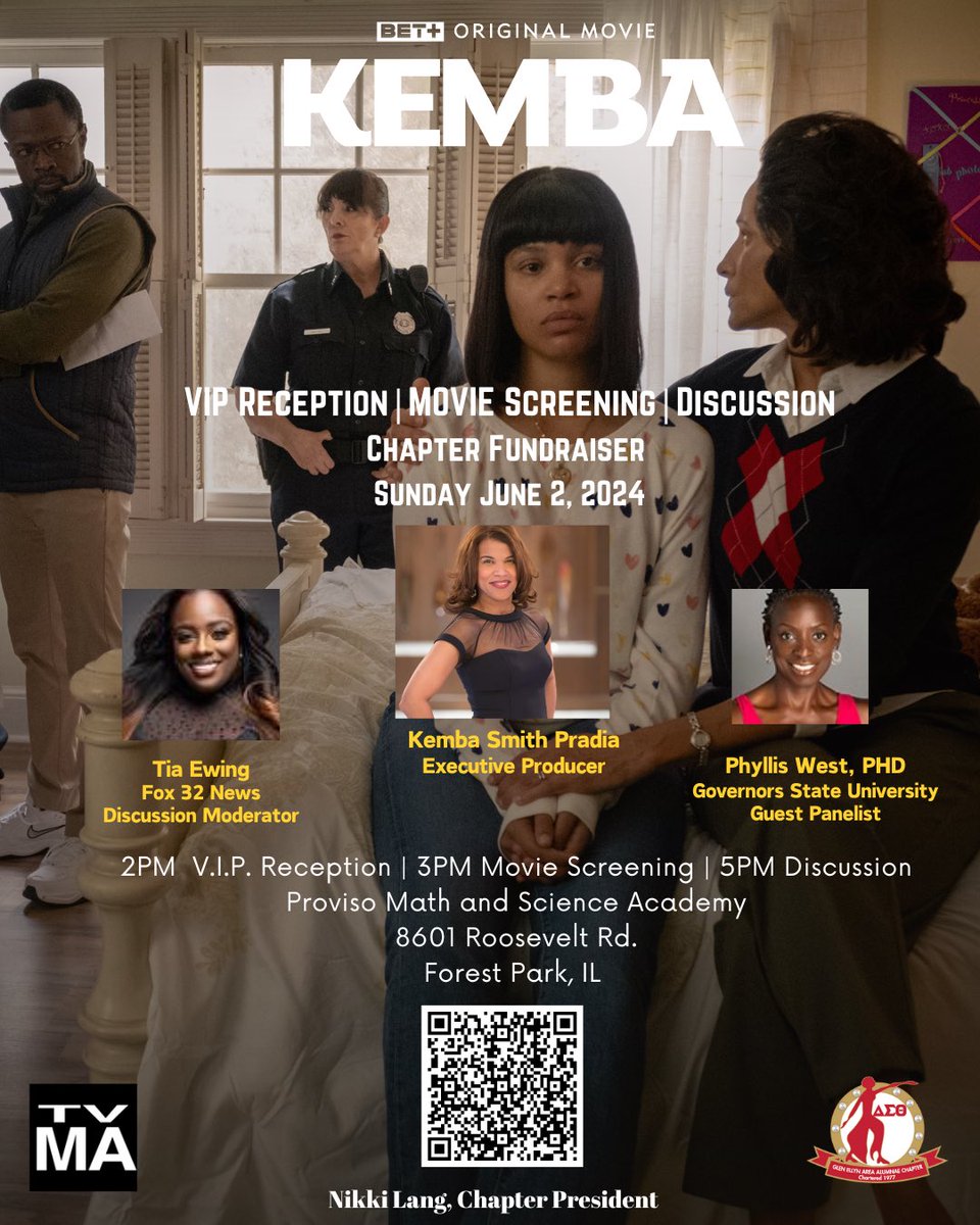 Chicago! Come out and watch <a href="/kembamovie/">KembaMovie</a> followed by a special conversation with @KembaSmith herself.

RSVP: eventbrite.com/e/fundraiser-k…