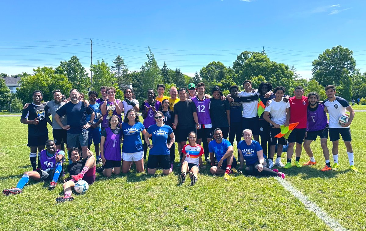 Mrs_Gulliver's tweet photo. Grads VS Teachers soccer game! Looks like the grads came out on top of this one⚽️ @LBPearsonOCSB #WeAreLBP #grads2024 https://t.co/E1e4kCq4OD
