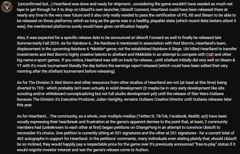 Welcome to my latest #TedTalk in defense of #TheDivisionHeartland, @Ubisoft! The Petitions are STILL hot: One w/ 201 signatures: change.org/p/urge-ubisoft… Other w/ 261 signatures: change.org/p/stop-ubisoft… Keep it FTP, or slap a price on it; lets talk! @TheDivisionGame @RedStorm