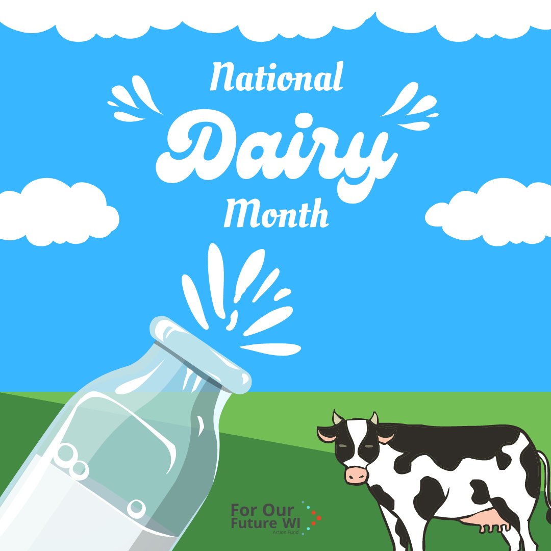 We all know Wisconsin is the Dairy State! This #DairyMonth-we want to send a special thanks to the farmers who raise the cows that make WI Dairy the American staple it is. No matter how you slice it 🧀, scoop it 🍦, or pour it 🥛, nobody does dairy like Wisconsin.