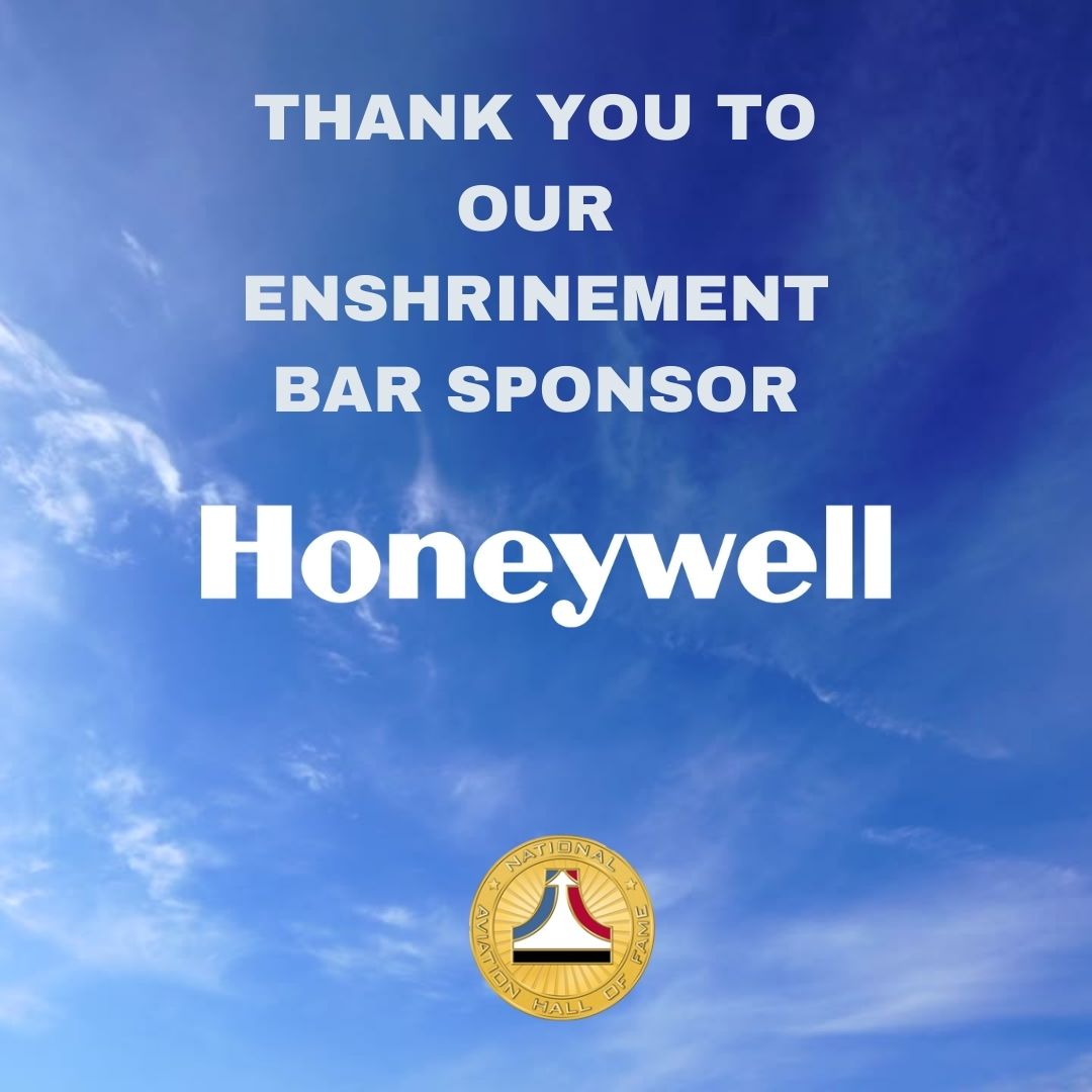 Thank you to our Enshrinement Bar Sponsor Honeywell, for supporting the 2024 Enshrinement Ceremony presented by Garmin. Honeywell has been innovating for more than 100 years – and now they're creating what's next.  

nationalaviation.org/programs/enshr… 
@Garmin @honeywell