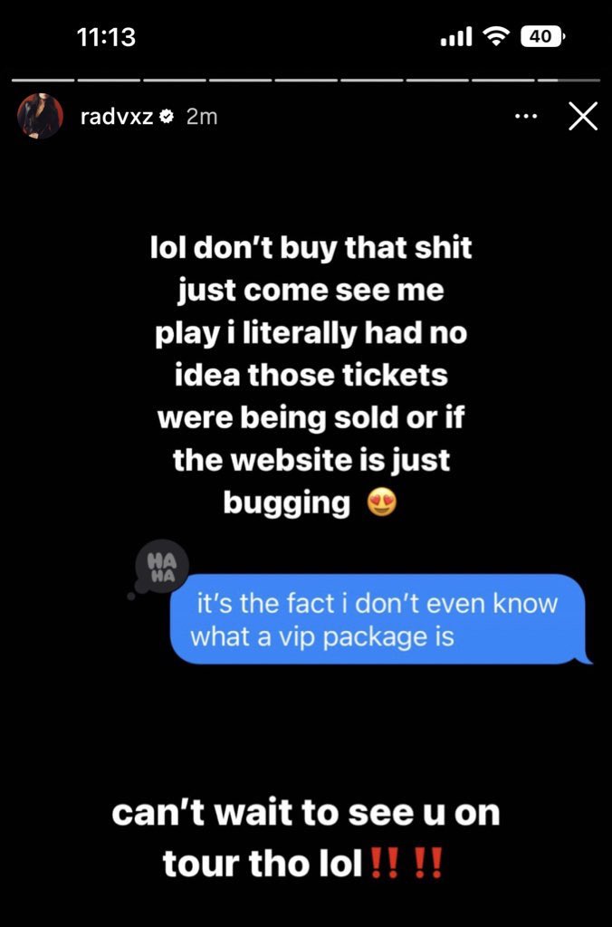 its the way i just spent sm money & bea didnt even know abt these VIP packages 😭😭 and theres no refunds available. is this literally a scam from ticketmaster. @Ticketmaster @beabad00bee