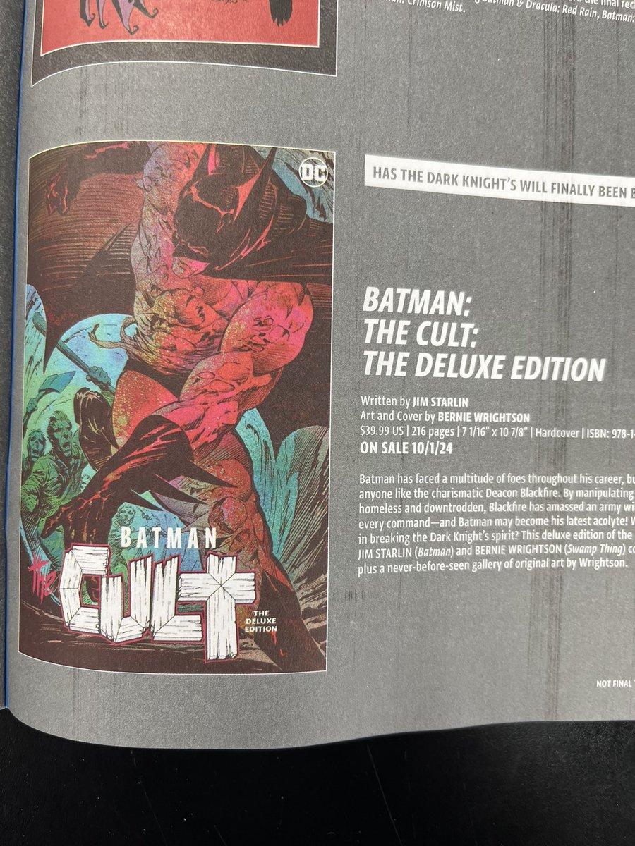 One of my favorite Batman stories is FINALLY coming back into print. 🎉Now I can introduce it to a new generation of readers! #batman