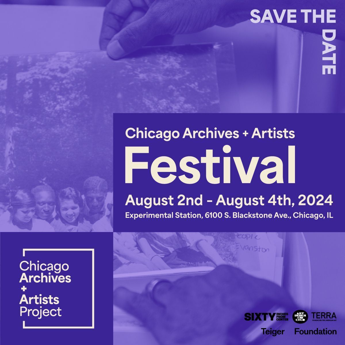 CHICAGO ARCHIVES + ARTISTS FESTIVAL returns! Join us Aug 2-4, 2024 as we explore the #EMBODIMENT through memory keeping, storytelling, and the ways archivists + artists preserve the legacies of their communities. Sign up for updates at buff.ly/4bxkJ6j @artdesignchicago