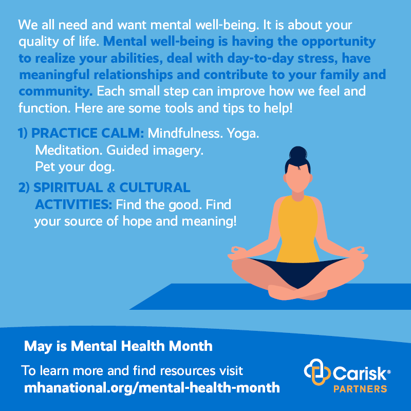 CariskPartners's tweet image. Although Mental Health Awareness Month is ending, remember that your emotional well-being is always a priority. Here are some final tips and tools to help you maintain your mental health every day! #MentalHealthAwarenessMonth