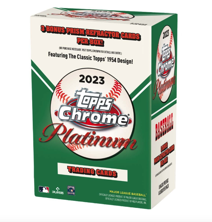 Ad: 2023 Topps Chrome Platinum 1954 Anniversary Booster Box on Scheels => bit.ly/3wTKHT7