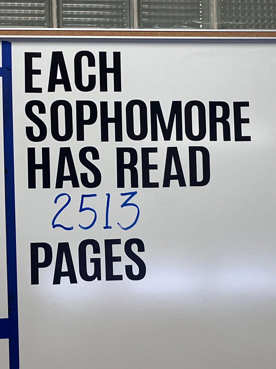 Shout out to Mr. Matt Ryan’s class who just finished 'East of Eden' —a tome! They loved it and have read 2,513 pages this year! Wow!