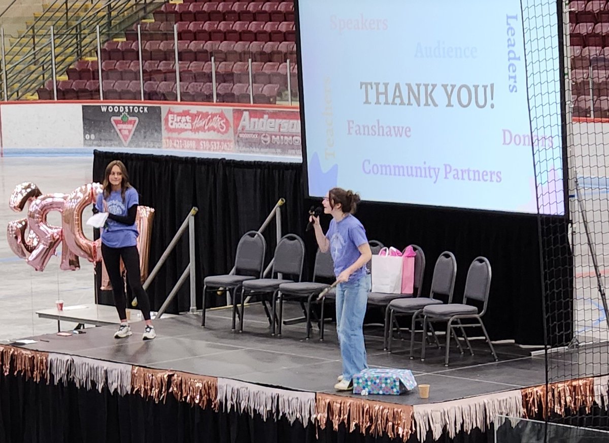 vthomps2's tweet photo. The 4th GROWgirls+ Conference is a wrap! 

400+ Gr 9 female identifying, non binary &amp; 2-Spirit youth from ALL Oxford County Schools came together for a day of empowerment, collaboration &amp; positivity. Student Leaders did a great job planning the day &amp; running breakout sessions 🎉 https://t.co/2KXyuPUWpx