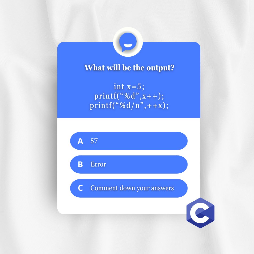 pro_peers's tweet photo. Comment down the answers✅

#propeers #question #answer #codingforkids #coding https://t.co/5hfuKR9WjD