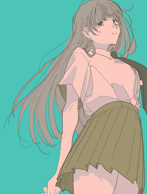 「閉じた口 ロングヘアー」のTwitter画像/イラスト(新着)