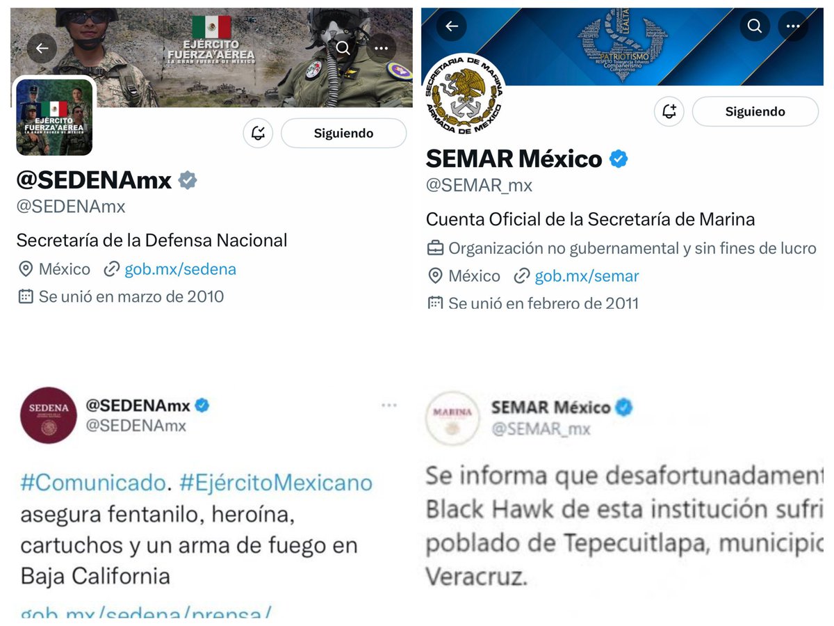 LOVREGA's tweet image. Algo está pasando. 

1. En la cuenta de X del secretario de la Defensa aparece un mensaje en contra de López Obrador y a favor de la democracia.

2. La Sedena y la Semar cambian su imagen institucional y se deshacen de los colores de la 4T.

No olviden que la forma es fondo.
