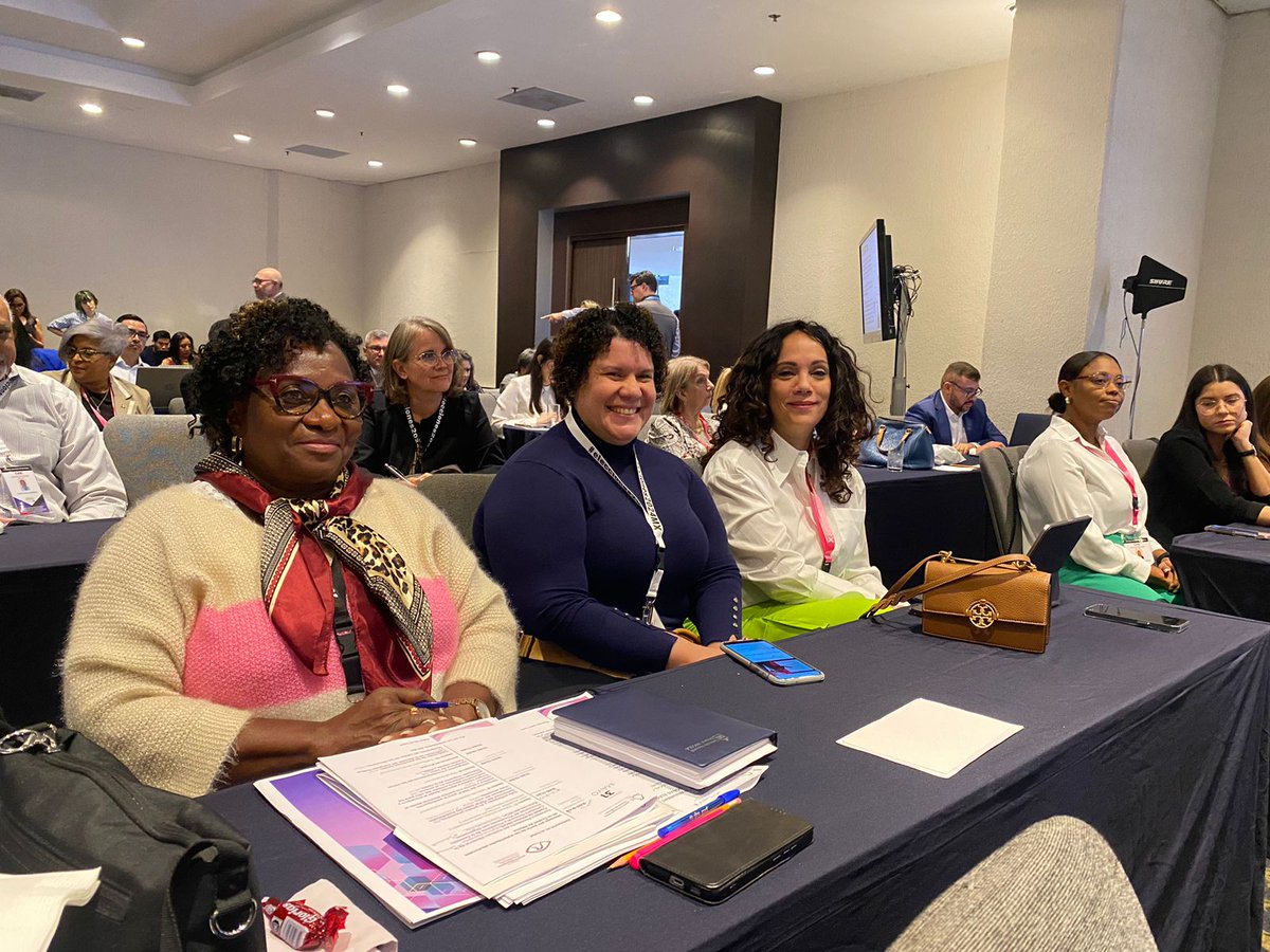 En el desarrollo de la agenda del día de hoy de <a href="/AMEAmagistradas/">AMEA - Asociación de Magistradas Electorales</a>, y como parte de la #MOE de la #JCE, también participa Matilde Estévez, representante del despacho de la miembro titular Patricia Lorenzo. Parte de los temas tratados son: “Voto en prisión, voto anticipado y
voto