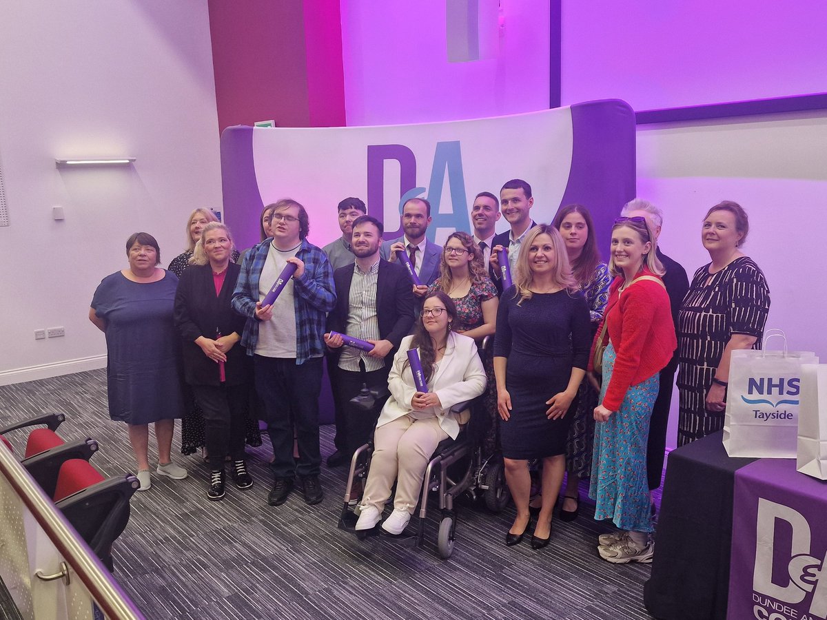 Graduation day at DFN Project Search 🥳
Well done to all the interns! 
<a href="/dundee_angus/">Dundee&Angus College</a> 
<a href="/DundeeCouncil/">Dundee City Council</a> 
<a href="/NHSTayside/">NHS Tayside</a> 
<a href="/dfnsearch/">DFN Project SEARCH HQ</a>