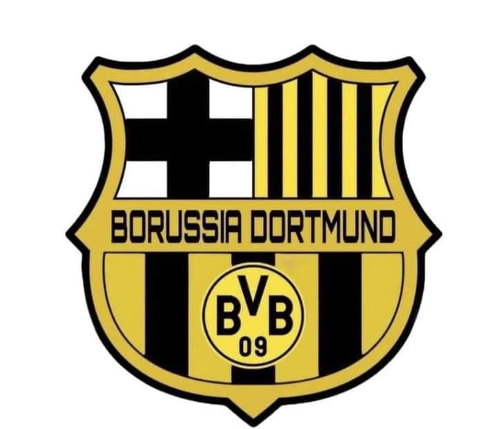 TrollFootball's tweet image. Barcelona’s badge for the Champions League final