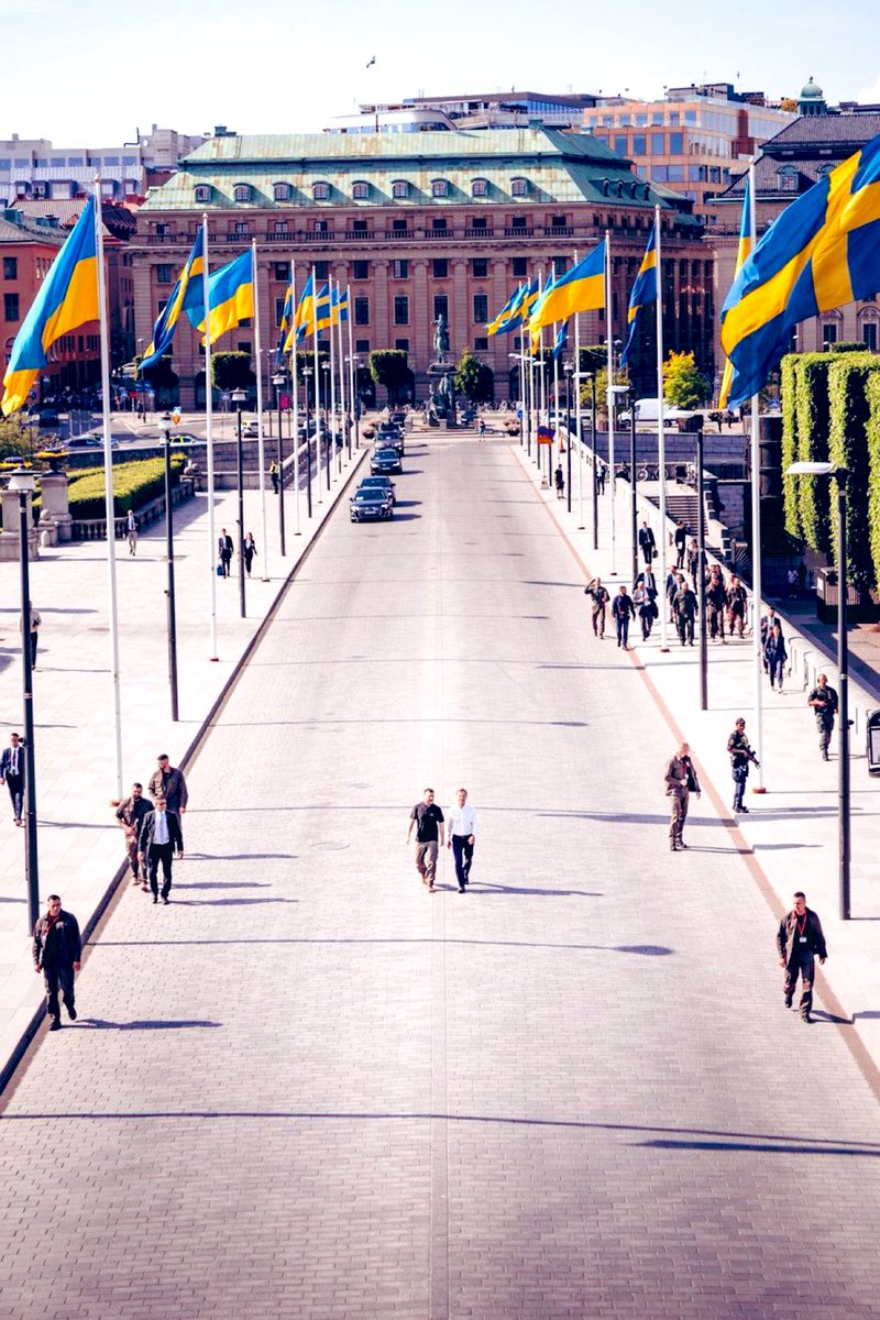 ❤️ 🇺🇦 President Zelensky today in Stockholm, Sweden