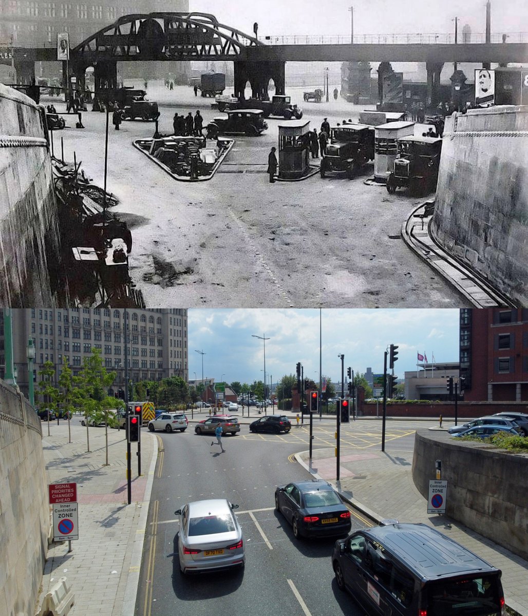 Queensway Tunnel Dock Exit/Entrance, 1934 and 2024
