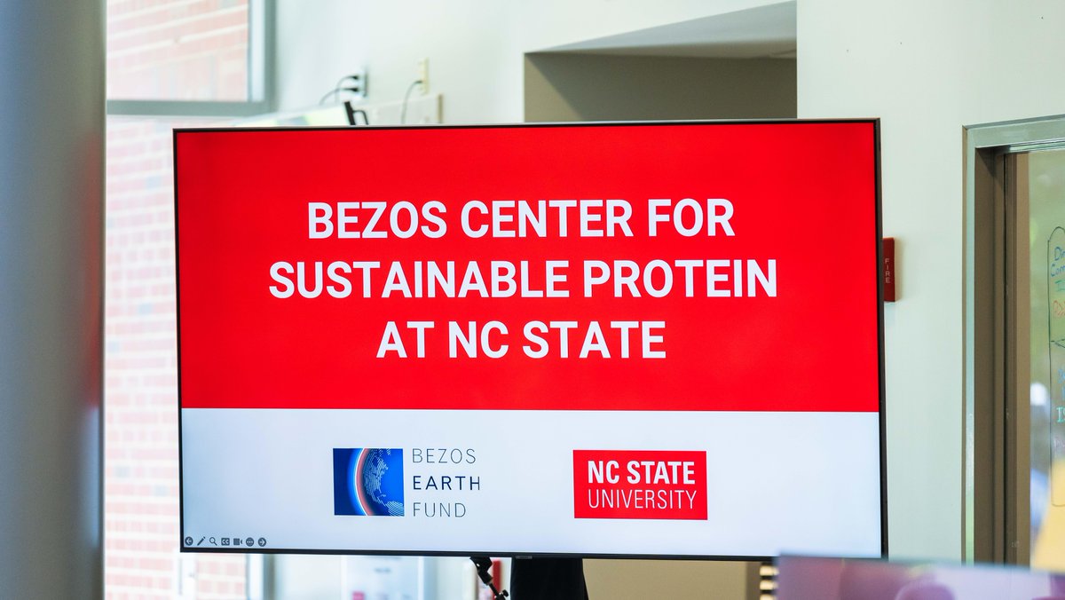 Proud to be an academic partner in the new Bezos Center for Sustainable Protein at @NCState - the first in the world! Forsyth Tech is committed to training the workforce for a sustainable future. #APlaceOfPromise #Sustainability #WorkforceDevelopment bit.ly/3KrggXG