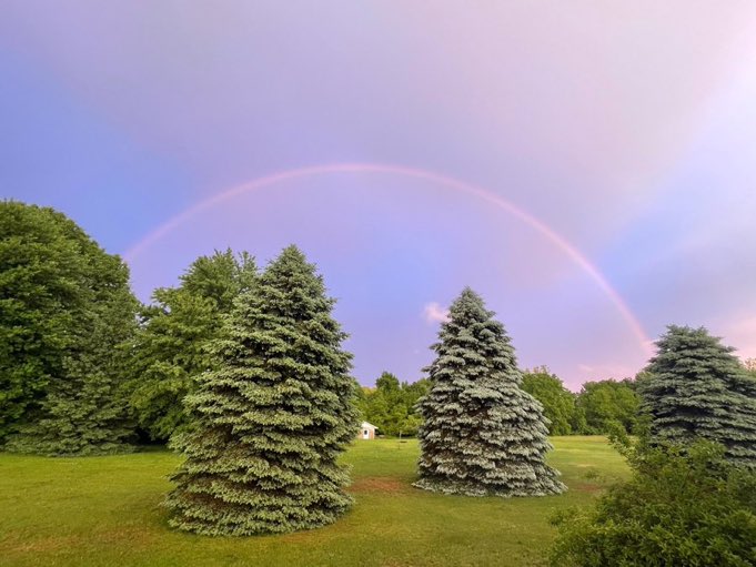 Stunning. Somewhere in Michigan. 🌈