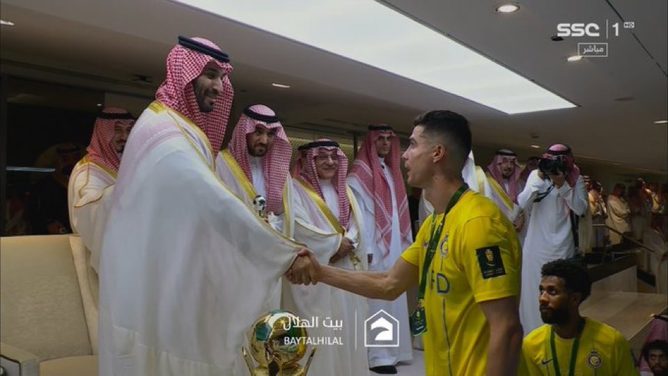 عاجل : رونالدو مع سيدي ولي العهد ❤️🇸🇦