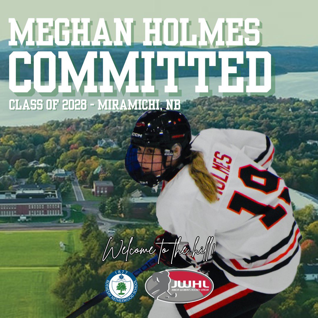 🚨PG HKY RECRUIT COMMITMENT🚨
▪️Meghan Holmes
▪️Miramichi, NB
▪️Defence

Welcome aboard, Meghan!

#AllAboard #JGS