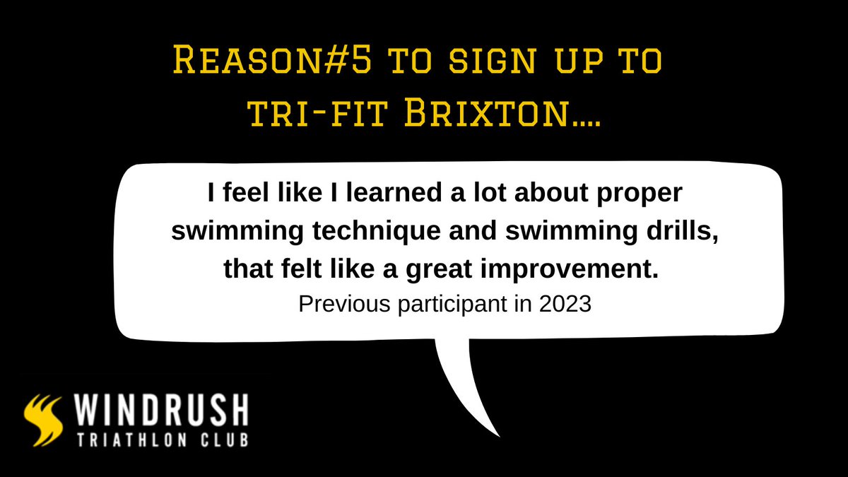 As we roll into the weekend, we're sharing reason#5 to sign up: A chance to learn about proper swimming technique. 
Don’t worry if you can't swim, all sessions are run by a qualified coach with lifeguards present. tinyurl.com/y654f9v5

#triathlon #swimming #HappyFridayTweeps