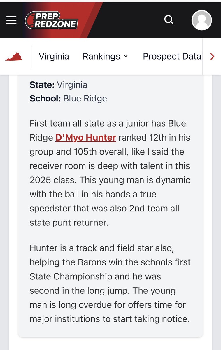 ✨D’Myo Hunter✨ (@dmyohunter) on Twitter photo Appreciate the write-up
<a href="/carljfred/">Carl Frederick</a> 2025 Rankings Review- Wide Receivers 11-15 <a href="/PrepRedzone/">Prep Redzone 🏈</a> and <a href="/PrepRedzoneVA/">Prep Redzone Virginia</a> prepredzone.com/2024/05/2025-r…
<a href="/TimThomasBRS/">Tim Thomas</a> <a href="/notlocalexander/">Colton Alexander</a> <a href="/damehova9/">Damon Simmons</a> <a href="/Jahlil_Puryear/">Coach Puryear</a> Appreciate the write-up
<a href="/carljfred/">Carl Frederick</a> 2025 Rankings Review- Wide Receivers 11-15 <a href="/PrepRedzone/">Prep Redzone 🏈</a> and <a href="/PrepRedzoneVA/">Prep Redzone Virginia</a> prepredzone.com/2024/05/2025-r…
<a href="/TimThomasBRS/">Tim Thomas</a> <a href="/notlocalexander/">Colton Alexander</a> <a href="/damehova9/">Damon Simmons</a> <a href="/Jahlil_Puryear/">Coach Puryear</a>