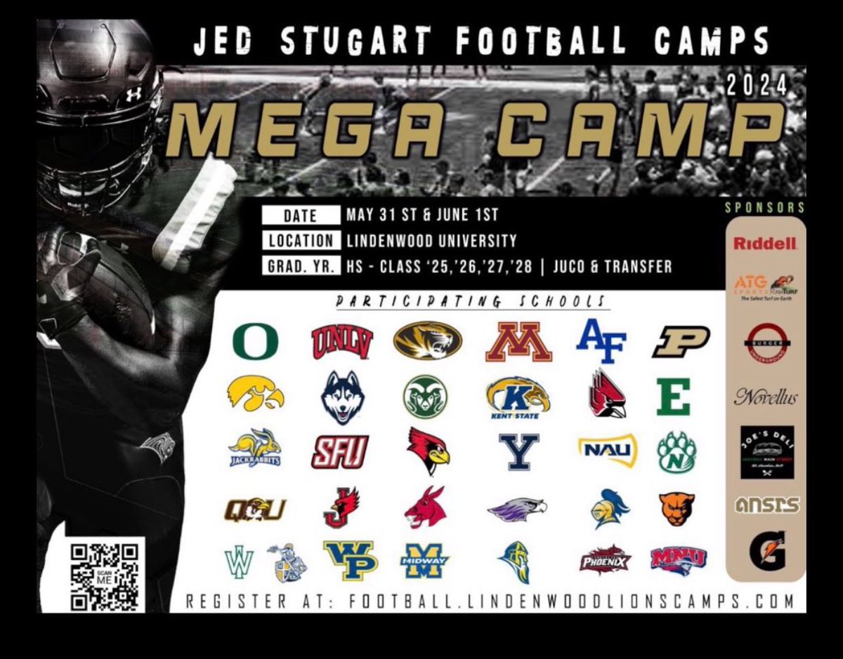 I will be competing tomorrow morning at the lindenwood mega camp, OL/DL