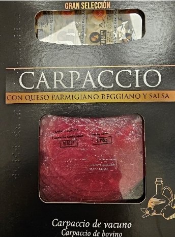 AESAN_gob_es's tweet photo. ⚠️ Alerta por presencia de Salmonella en carpaccio.
🚫 No consumir 
▶️ Nombre: Carpaccio con queso Parmigiano Reggiano y salsa
▶️ Marca: Roler Gran Selección 
▶️ Número de lote: 224124
📌https://t.co/FU4ksiljlD https://t.co/htqh7jYca6