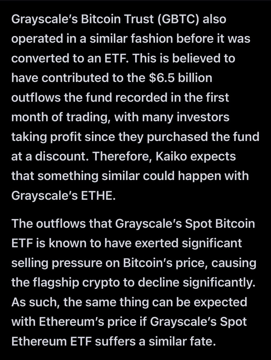 FealtyGroupllc's tweet photo. Investors are worried about an $ETH price correction after the spot ETH ETF goes live, likely in mid-summer. 
Some analysis are saying holders will take profit on the initial pump from the ETF going live. 
DISCLOSURE: We are Long and will likely buy more on any dip.
Thoughts? https://t.co/WILWCnYYia