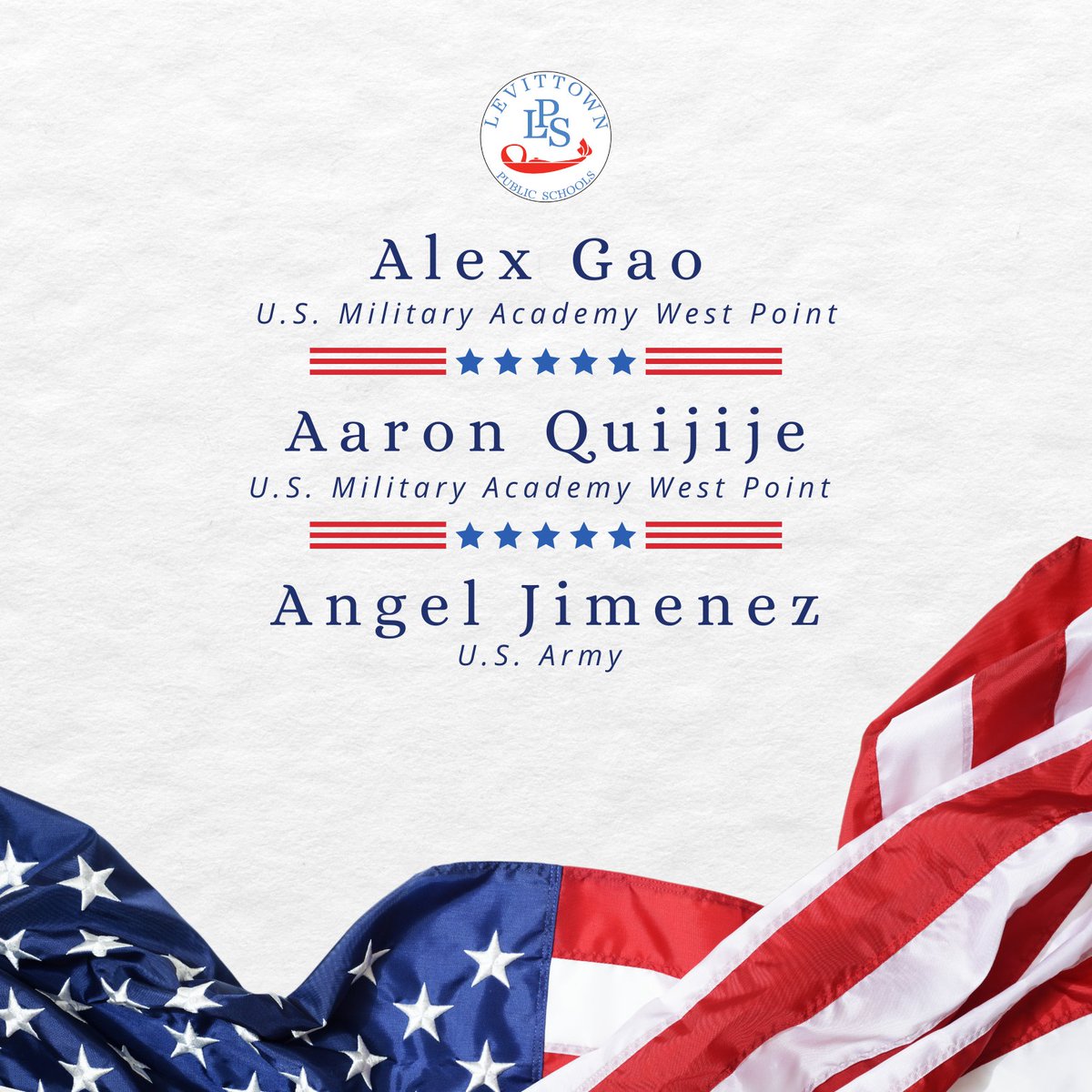As May comes to a close, we honor Military Appreciation Month and proudly recognize three of our high school seniors who will be entering military service after graduation. Thank you for your commitment and dedication to serving our country! 🇺🇸