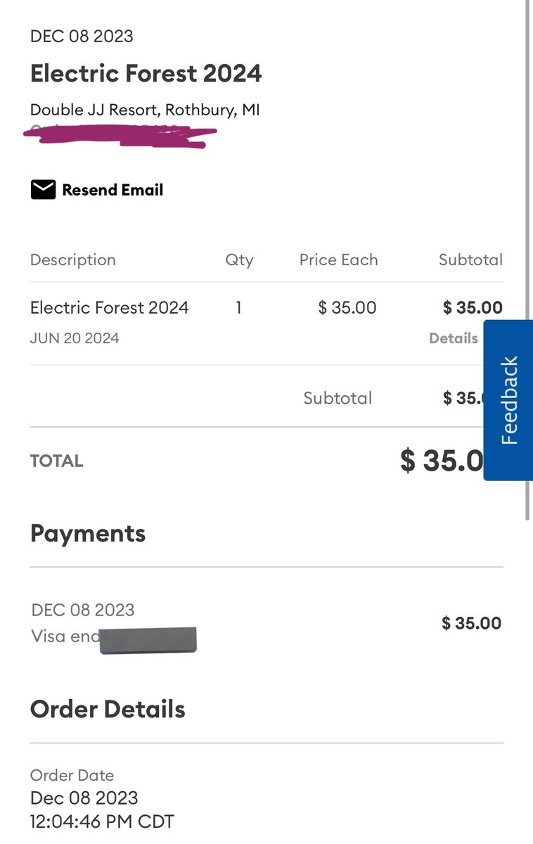 clairewthehair_'s tweet image. Helping a friend sell her Electric Forest passes !!

2 x GA LUCKY LAKE CAMPING PASSES, GA LUCKY LAKE PARKING PASS &amp;amp; EARLY ARRIVAL PARKING PASS

Price: $2205.80 (asking for what was paid but can be negotiated)
@TexasEDMFamily @DallasEDMFamily #ElectricForest #EForest