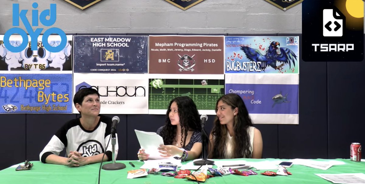 kid_OYO's tweet photo. Shoutout to @BethpageUFSD Student Broadcast team @choiness27 leading collaboration with #TSARP team today producing live stream... great job on all aspects! #CodeConquest2024 https://t.co/PYdSSUvbii