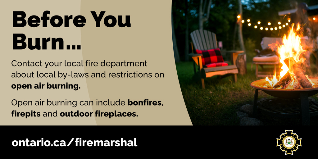 Open Air Burn Permits are for rural properties only. No burning, including campfires and leaf burning, is allowed in urban areas of #HamOnt.

Go to bit.ly/4aOrRLa for more information.
#OpenAirBurning #StrongForYou