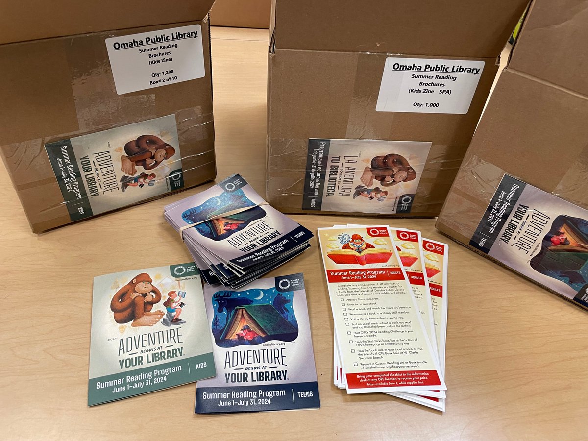 OmahaLibrary's tweet image. The countdown is on! TOMORROW marks the start of The Summer Reading Program. Check out this behind-the-scenes snapshots of our team getting everything ready just for you! Are you ready to start your next adventure? #OmahaLibrary #SummerReadingProgram #Summer