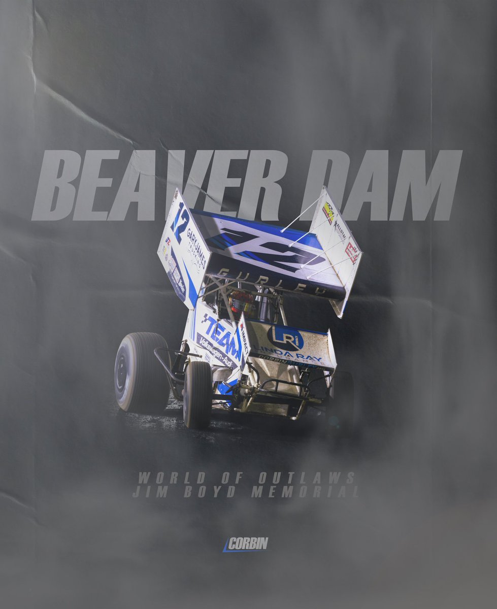 <a href="/corbingurley12/">Corbin Gurley</a> is Wisconsin bound to take on the <a href="/WorldofOutlaws/">World of Outlaws</a> at <a href="/BD_Raceway/">Beaver Dam Raceway</a>! 

🎟️: bit.ly/4bQryA2
⏰: 6:30PM Hot Laps
📺: <a href="/dirtvision/">DIRTVision</a> 
⏱️: <a href="/MyRacePass/">MyRacePass</a> 

📸: <a href="/TrentGowerPhoto/">Trent Gower Photography</a> 
<a href="/teamvwaudi_/">Team Volkswagen-Audi</a> | Gary James Trucking | Lane Automotive | <a href="/motorstate/">Motor State Dist.</a> | <a href="/ImpactbyMCS/">Impact Racing Inc</a> |