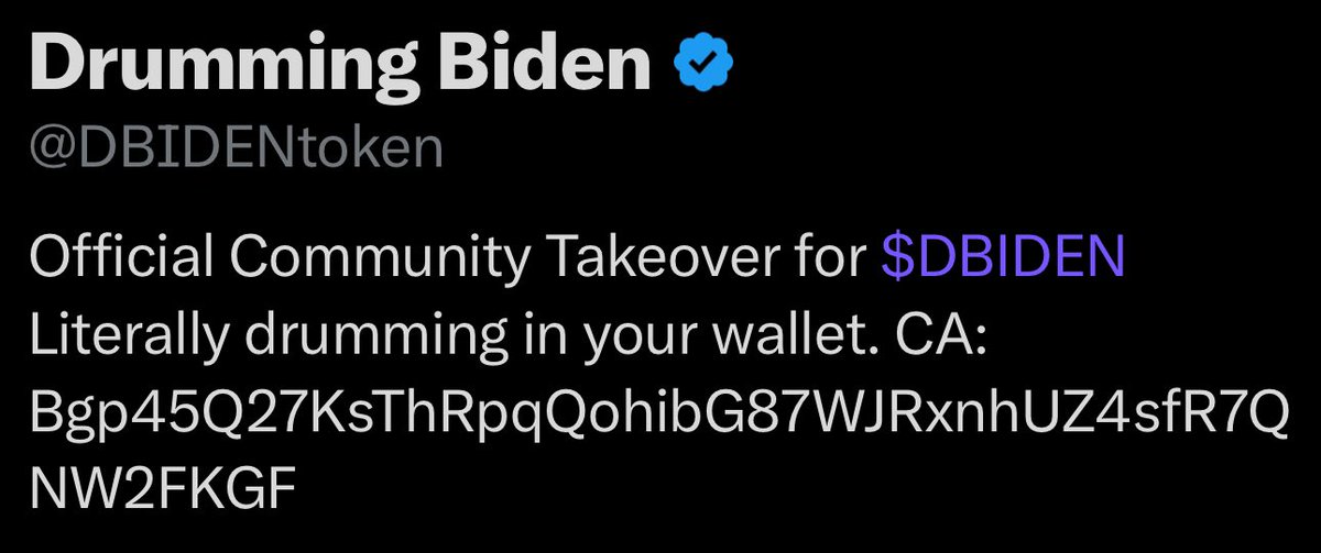 Drumming Biden tweet media