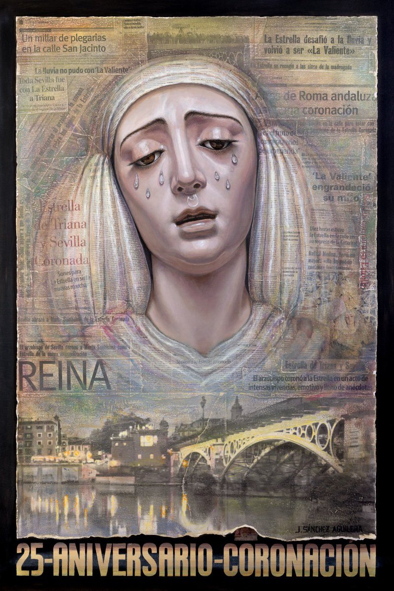 Cartel del XXV Aniversario de la Coronación Canónica de María Santísima de la Estrella

🖌️ Obra realizada por NH Jonathan Sánchez Aguilera

#25añosCoronaciónEstrella