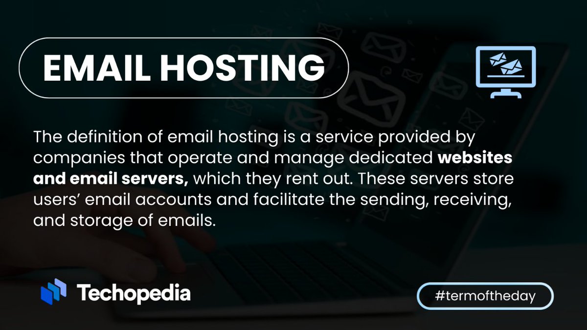 Email hosting services come in different forms, including dedicated hosting, shared hosting and cloud hosting. Learn more: i.mtr.cool/aeixynkbsq #EmailHosting