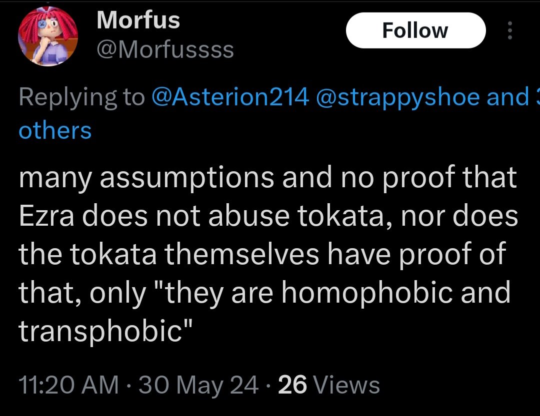 @strappyshoe @Morfussss Once again I'll remind you Ezra wasn't found guilty, they just paid a fine & moved on. Disorderly conduct & trespassing have nothing to do w/abuse, which is what Morfus originally brought up.
They moved the goalpost after getting called out for lying about abuse survivors. 🙄😑