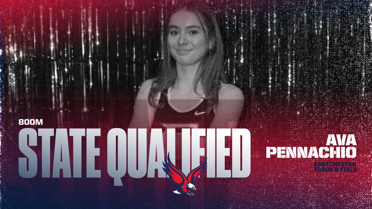 Eagle___Nation's tweet photo. Congratulations to Ava Pennachio on qualifying for States in the 800M! 🔴⚪️🔵🦅🏃‍♀️@ufsdeastchester @EHSEaglesTrack @LiveMike_Sports @lohudsports @HaggertyNancy @SecOneAthletics @NYSPHSAA @puccini_thomas https://t.co/mRZA1TTulN
