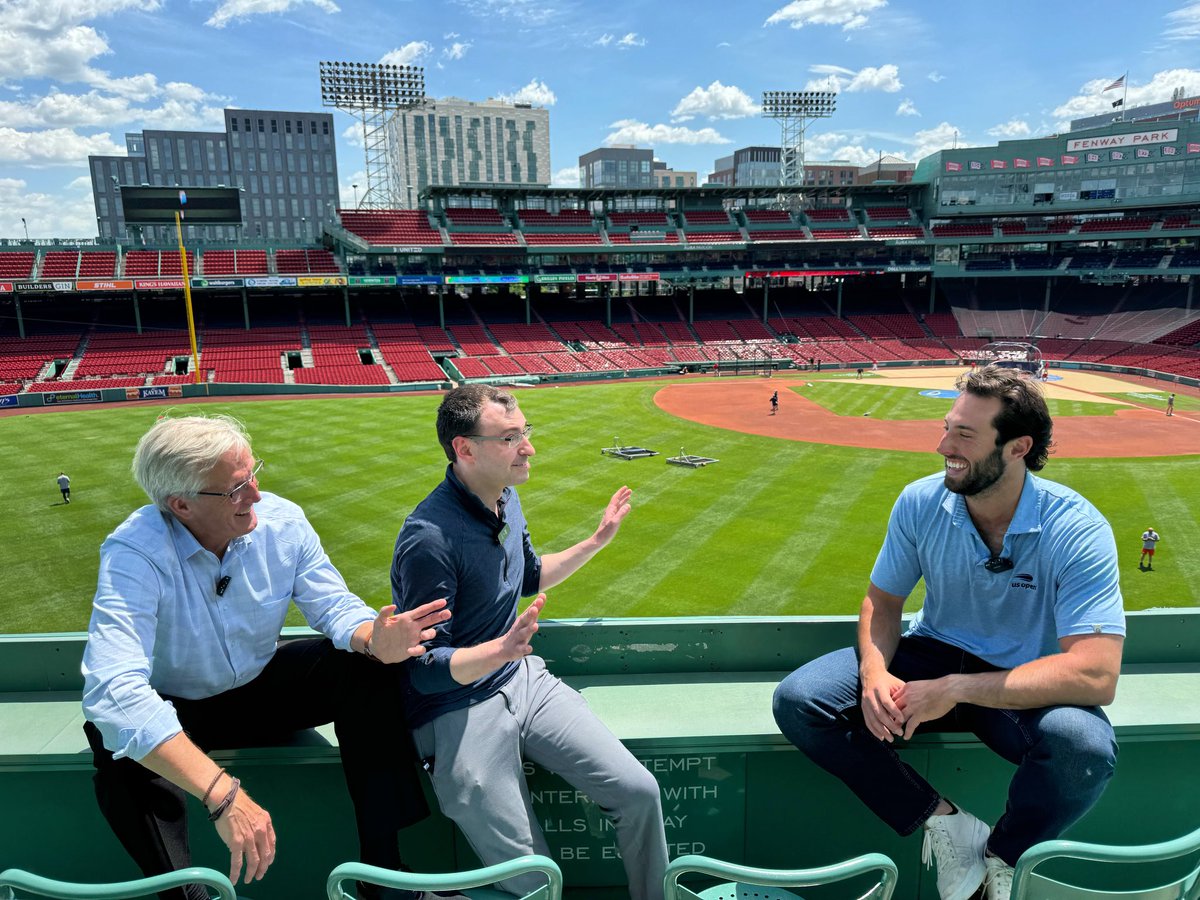 podcasting from the top of the green monster today… baseball is the greatest