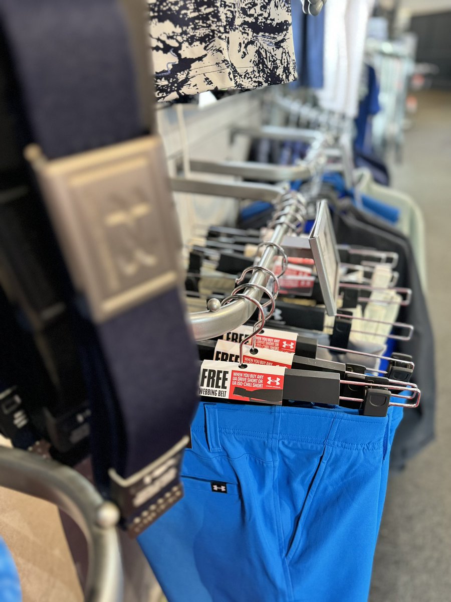 HartfordGolfC's tweet image. Another great Under Armour offer in store now 🔥

Free Under Armour webbing belt when purchasing a new pair of Under Armour shorts, this will be a limited time offer so be quick before stock runs out!! 

#underarmour #uagolf #hartfordgolf