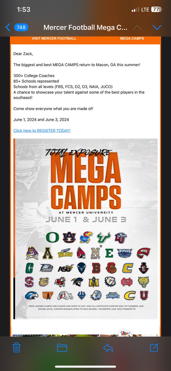 I will be at mercer university tomorrow!!!