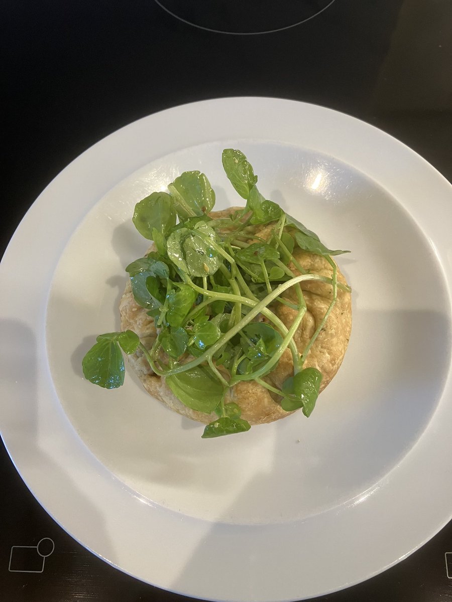 A small asparagus ricotta and feta pastry.