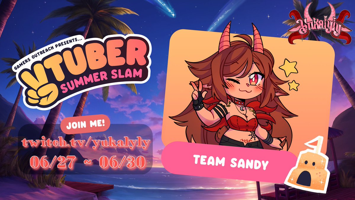 Oh lil Gremlins~ This summer we'll be teaming up with @GamersOutreach for the #VTuberSS2024 ~
We'll be joined by the lovely members of the Calamity Crew as we have a Cozy Chaotic time raising Monies for Charity~ Loads of Fun Incentives an Goal Rewards during the 4 days of Fun~