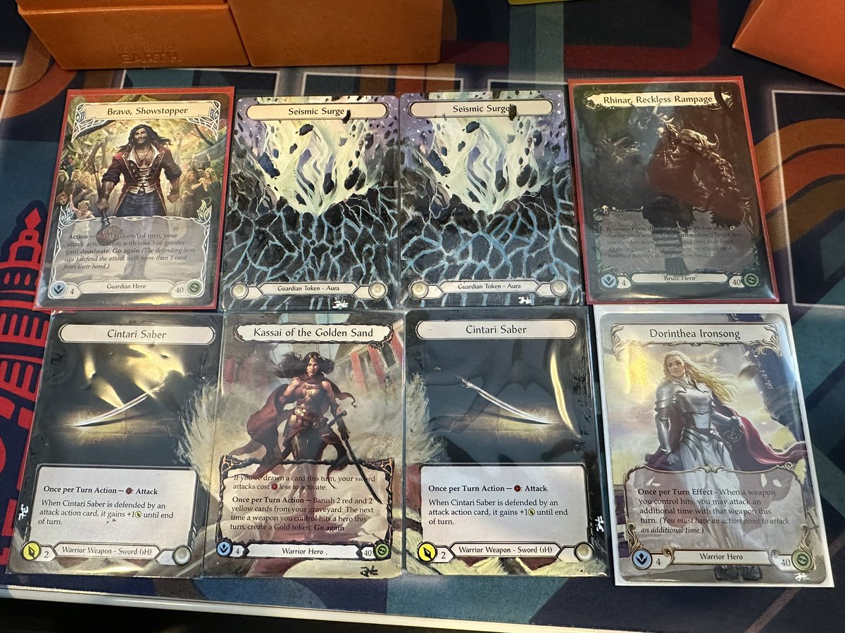 Everybody’s opening their #fabtcg MST, but my product is still on the way, so here are some alters I got earlier this year.  I have yet to actually use any of them, but they’re still beautiful!