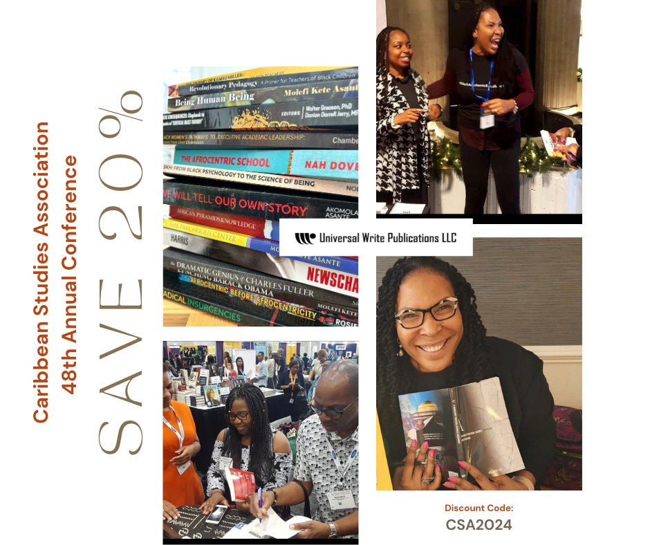 In celebration of @CaribbeanSAssoc conference in St. Lucia, we are offering a 20% discount on all UWP titles. Looking forward to celebrating with you. @AyoSekai UWPBooks.com
